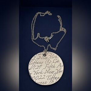 Tiffany & Co. Large Jumbo Notes Silver Necklace